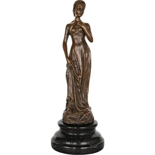 Graceful Juliet Bronze Statue The Heroine of Shakespeares Play Beautiful Girl Sculpture Vintage Female Art Home Decor