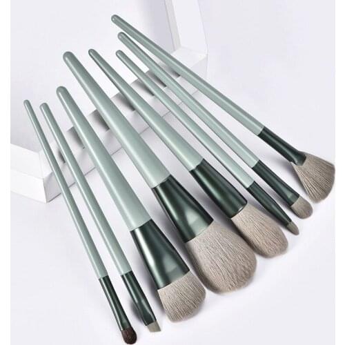 Makeup Brushes 4/8PCS Natural Hair Eyeshadow Blending Eyeliner Makeup Brush Set Shader Eyebrow brochas maquillaje