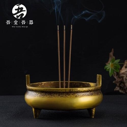 My device incense burner with indoor large incense coil line of pure copper censer occupy the ta to aroma stove at home