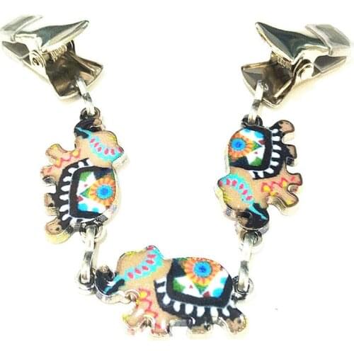 Cute Elephant Cloak Cape Clasp Sweater Cardigan Clip Clothes Clamps Women Shawl Cinch Guard Brooch