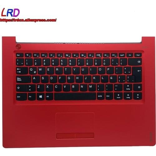 New LAS Latin Spain Keyboard with Shell C Cover Palmrest Upper Case for Lenovo Ideapad 310-14IKB ISK IAP Laptop 5CB0L35711