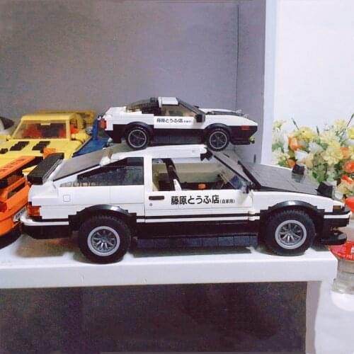 CaDa INITIAL D AE86 drift Super Racing Car Mazda FD3S RX-7 Champions Creator Expert Technology Building Blocks Bricks Toys 76896