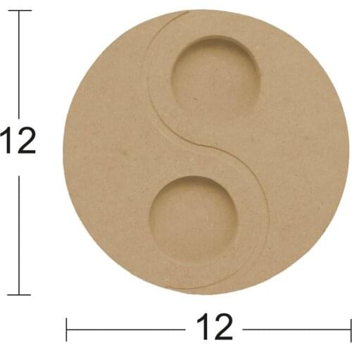 M08 T-Light Candle Holder, Can Be Painted Mdf Wooden Candle Holder