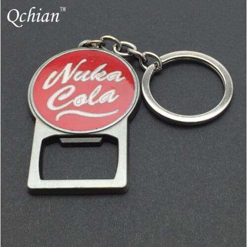 Practical Jewelry Cola Drink Beer Juice Alloy Bottle Opener Pip Boy Nuka FALLOUT Radiation4 Pendant Home Bar Essential Keychain