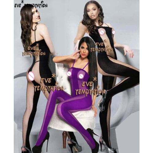 Sexy silk Lingerie Sheer Babydoll Underwear Chemises Nightgown Catsui exotic apparel apparelt Crotchless Nightwear W272