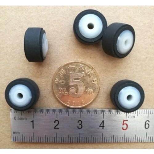 5pcs car retractor tape pulley deck audio pressure recorder press cassette deck pinch roller tape 13mm*8.5mm*2.5