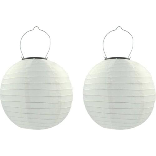 2PCS 30cm Solar Powered 5050 SMD LED Light Bulbs Waterproof Chinese Lantern for Wedding Party Garden SP99