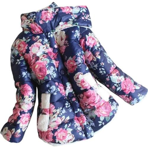 High quality Winter Girls Coat Warm Outerwear Clothes Jackets Children Coat