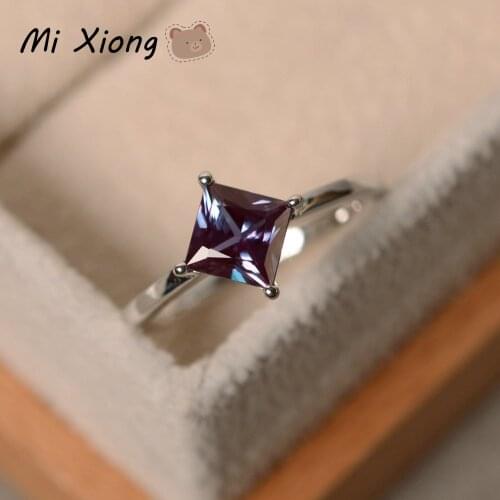 Mi Xiong 11 Kinds of Sterling Silver 925 Womens Rings Ladies Curved Oval Big Carat Diamond Luxury Jewelry Engagement Wedding