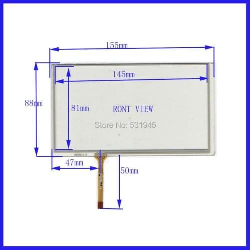 ZHIYUSUN compatible HN-P062-18 6.2 Inch Touch Screen welding 155mm*88mm for GPS CARS 155*88