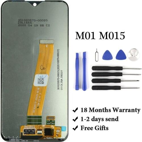 1PCS Super Ori LCD For Samsung M01 M015 LCD Display For M01 M015 LCD Screen Touch Digitizer Assembly For Samsung M01 M015 LCD