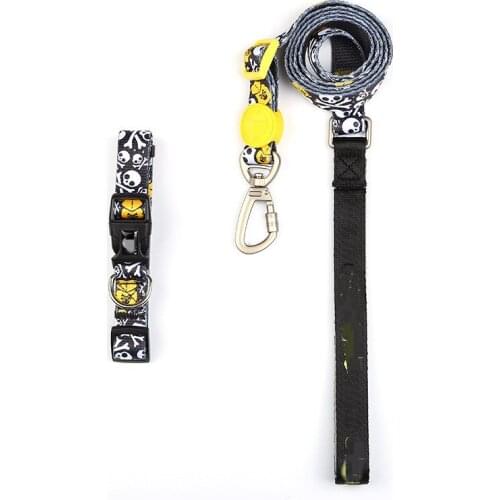 2021 New Dog Collar Personalized Adjustable Dog Harness Leash For Small Medium Dogs Walking Leashes Pet Accessories Supplies