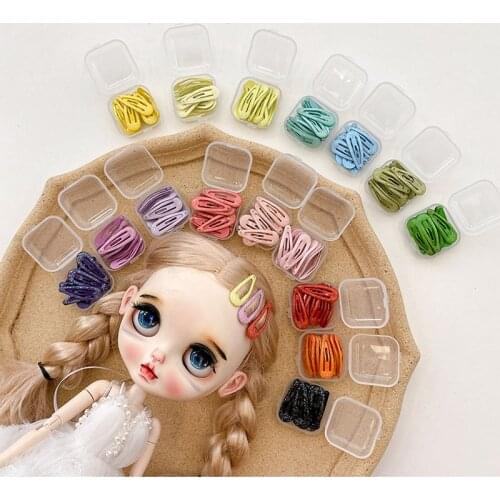 HOUZIWA 10PCS/LOT Blyth Doll Accessories 1/6 1/12 OB11 Doll Clips Mini 3CM