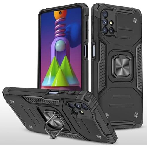 Shockproof Case for Samsung Galaxy M51 M31S M21S Armor Stand Back Cover for Galaxy M21 M31 M11 Luxury Case for Galaxy M51 Etui