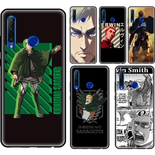 Erwin Smith Attack on Titan Case For Huawei Honor 9X 8X 8 9 10 10X Lite 20 Pro 4C 6C 7A 7X 8X 9X 8A 9S 7C 10i Cover