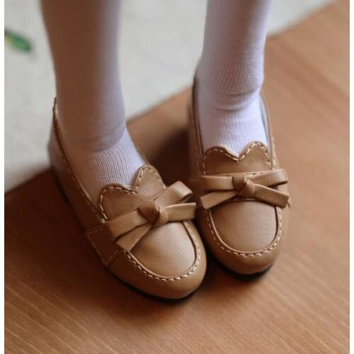 D01-P313 children handmade toy 1/4 1/3 Doll Accessories BJD/SD doll Multi-color shallow Student shoes 1pair