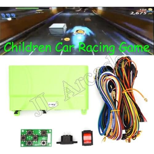 Fast & Furious Car Driving Game Motherboard with Wires Steering Wheel Arcade Kit for Simulator Children Racing Game Machine DIY