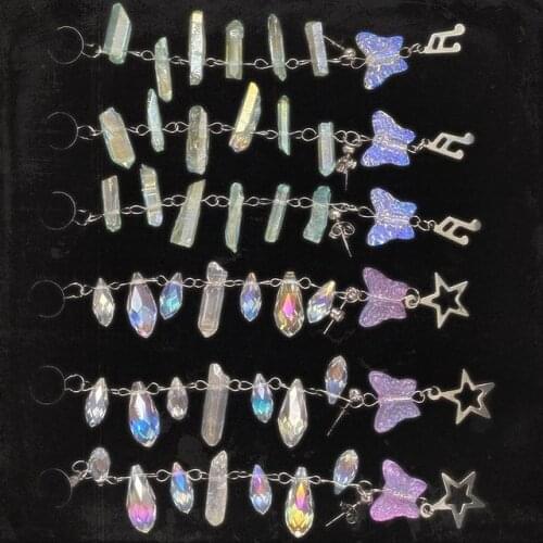 Fairy style ear cuff - biker jewelry- gothic style - goth jewelry- e girl aesthetic- grunge punk jewelry - alternative