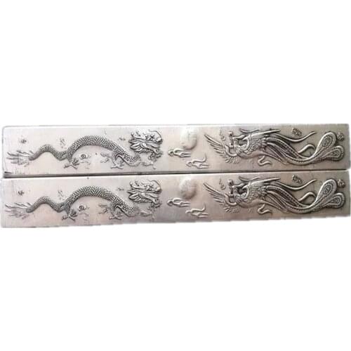 China painting and calligraphy auxiliary products make paper smooth metal crafts Dragon and phoenix statue Paper weight