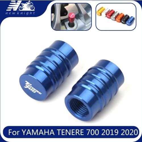 For Yamaha TENERE 700 Tenere700 2019 2020 Motorcycle Wheel Tire Valve Stem Caps Dust CNC Aluminum Airtight Cover Accessories