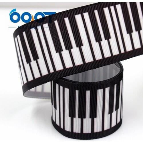 1-1/2'' 38mm Piano key Printed grosgrain ribbon,10yrds DIY Hair Bow Wedding Festival Home Party Birthday Decorations