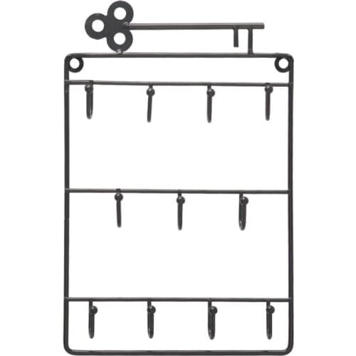 Wall Mounted 11 Key Holder Rack Organizer Pocket for Entryway Kitchen Home Office Decor