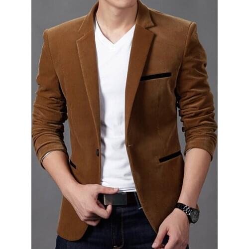 2021 Autum Velvet Wedding Dress Coat Mens Blazer Jacket Fashion Casual Suit JacketStage DJ Mens Business Blazers Costume Homme