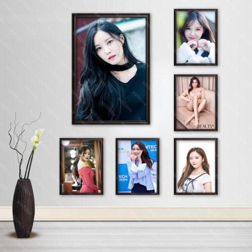 Custom Actor Singer HyoMin Silk Cloth Canvas Poster Home Decoration Wall Art Fabric Poster Print 20x30cm,27x40cm,30x45cm,40x60cm