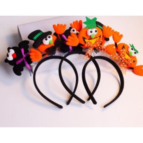 Halloween variety of cute headbands Headband Pumpkin bat hat adult children Halloween party dress up supplies
