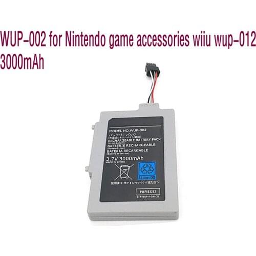 High quality Replacement Battery WUP-002 for Nintendo game accessories wiiu wup-012 3000mAh 3.7v