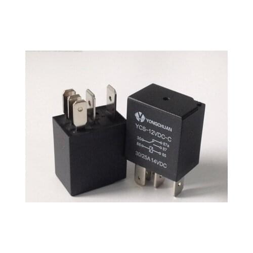 YC violet car electric spray Relay 12V 30A 4Pin waterproof oil pump