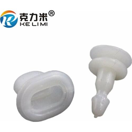KELIMI Fender guard plate snap fastener For Nissan Double bottom white nylon retaining clips buckle