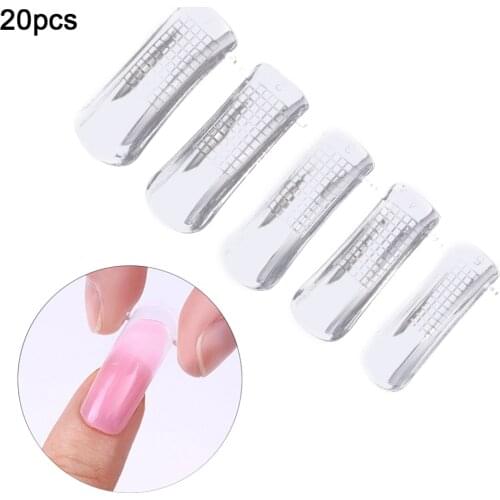 20/100pcs Fake Fingernails False Nails Artificial Transparent Full Cover Fake Nail Manicure Art Tool