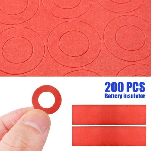 200pcs/lot Li-ion Battery Insulation Ring Adhesive Paper For 18650 Series Li-ion Batteries Adhesive Cardboard Paper