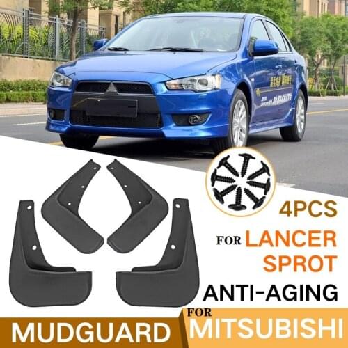 Car Mudflap FOR Mitsubishi Lancer Sport 2017 Car Fender Mud Flaps Guard Splash Flap Mudguards Accessories 4PCS