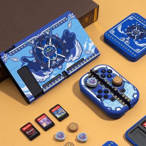 For Nintendo Switch Shell Sky Shield Series Full Cover Switch Case Game Card Box Joystick Caps Suits For NS Game Accessories