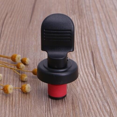 Black Vacuum Sealed Wine Bottle Stopper champagne Saver Pressure Sealer Preserver Kitchen Bar Supplies