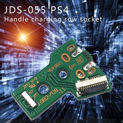 For SONY PS4 Controller USB Charging Port Socket Board JDS-055 Handle charging socket switch board 12PIN cable Module for PS4