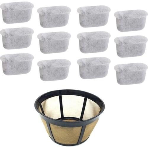 Basket Coffee Filter & Charcoal Water Filters for Cuisinart Coffee Makers and Brewers.the Coffee Filters for Cuisinart