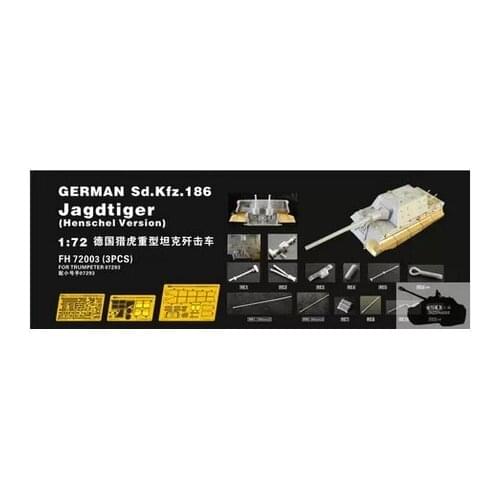 Flyhawk FH72003 1/72 German Sd.kfz.186 Jagdtiger (Henschel Version) (For Trumpeter07293)