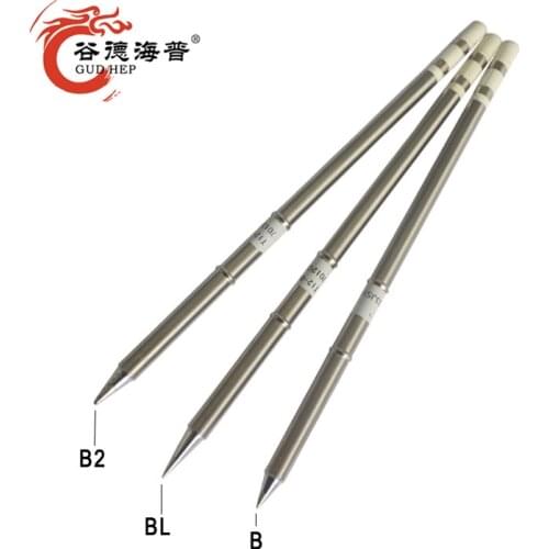 Gudhep T12-B BL B2 T12 Soldering Iron Tips for Hakko FM203 Soldering Rework Station FM2027 Handle