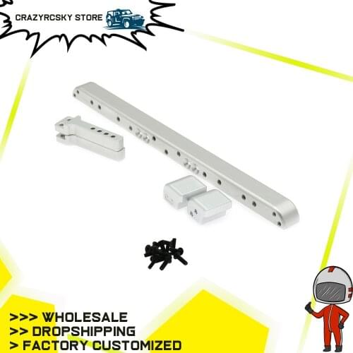 RCAWD 1PC Alloy Classical Front Bumper For trx4 Rc Car 1/10 Traxxas trx4 trx 4 blazer Land Rover Version Crawler T8241