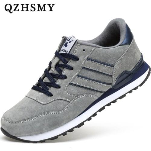 High Quality Mens Sneakers Leather Casual Shoes Spring 2021 New Breathable Lace-Up Round Head Tenis Flat Shoe Zapatillas Hombre