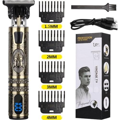 Hair Cutting Machine Barber Cordless Shaver Beard T-Outliner LCD Hair Cuter Electric Hair Clipper USB Rechargeable Hair Trimmer