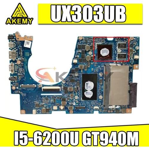 UX303UB Motherboard For ASUS UX303UB UX303U UX303UA Laptop Motherboard original notebook 4G I5-6200U GT940M-2GB 100% Test