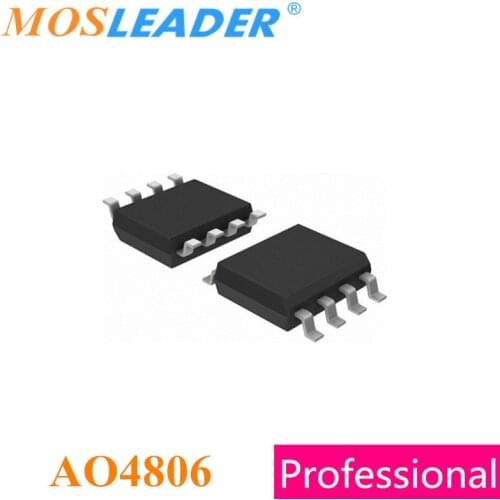 Mosleader AO4806 SOP8 100PCS Dual N-Channel 20V 9.4A ESD Protection Original Made in China High quality