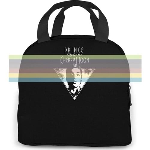 Prince In Black New Under The Cherry Moon Purple Rain women men Portable insulated lunch bag adult