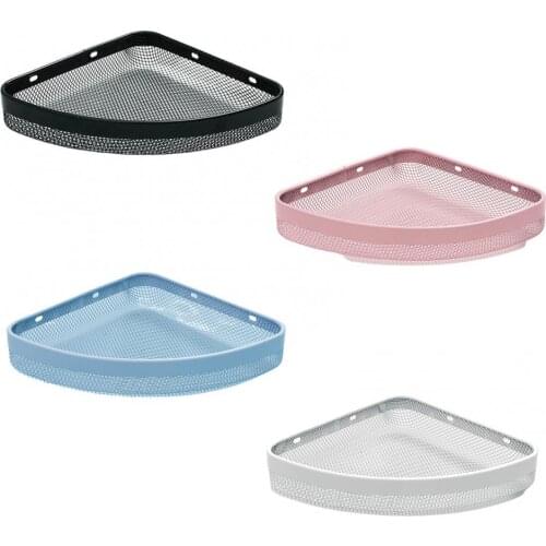 Bathroom Organizer Shelf Wall Mounted Triangular Corner Shelf Shampoo Cosmetic Storage Rack Kitchen Shelf Bathroom Accessories