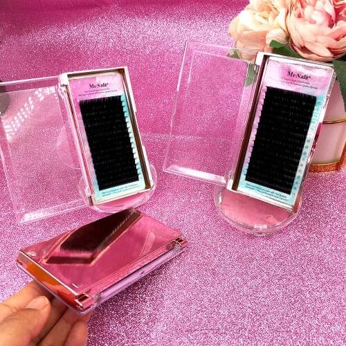 MsNala Mixed 3 Cases Mix Length Eyelash Extension Natural 3D Mink Lashes Wholesale Soft Individual Lashes Makeup False Eyelashes