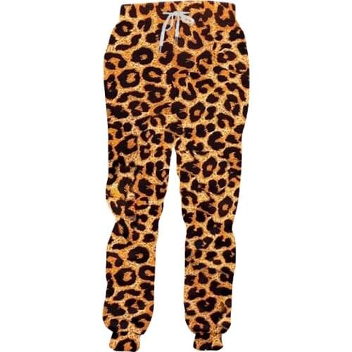 Jogger Pants Man Homme Fashion Long Animal 3D Trousers Print Leopard Sweatpants Streetwear Oversized Garment Autumn Pants